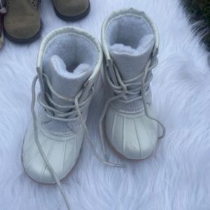 White toddler Boots